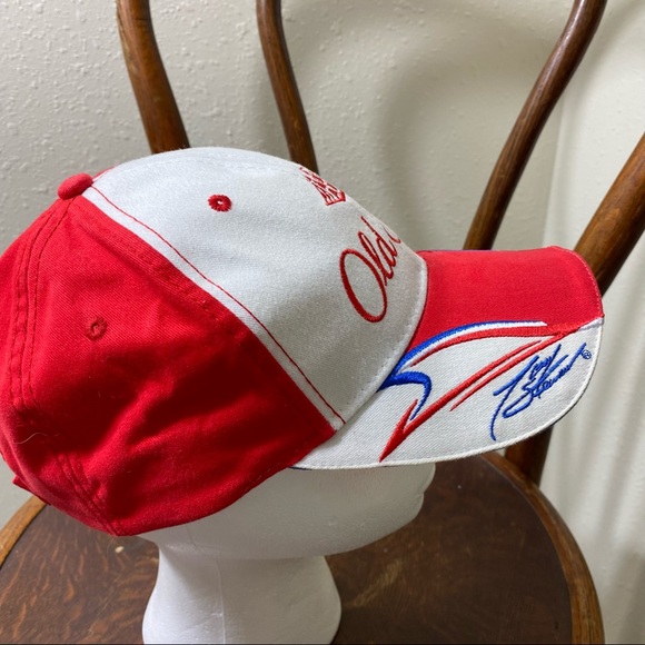 NASCAR Old Spice Cap Hat Red and White # 14 Velcro Winners Circle - Picture 6 of 9